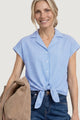 Camicia manica corta Street One Striped Buttoned blouse w bowling
