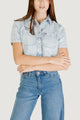 Camicia manica corta Tommy Hilfiger Jeans CROPPED SS SHIRT CI6