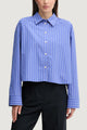Camicia manica lunga Calvin Klein Jeans YD STRIPE BOXY CROPP