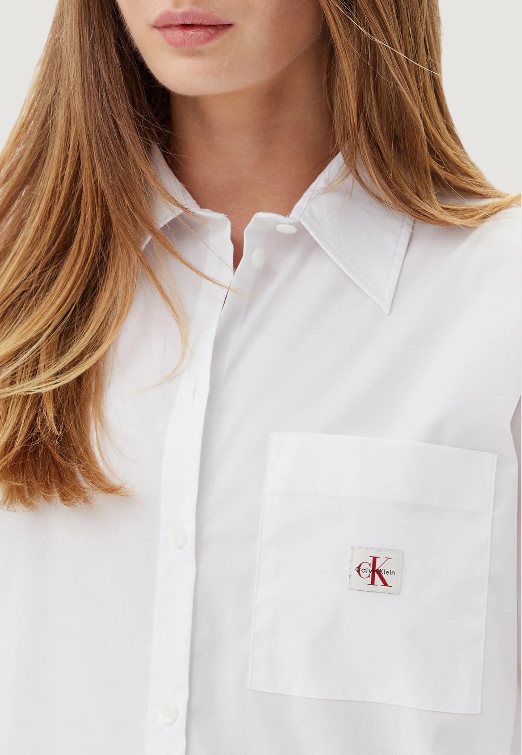 Camicia manica lunga Calvin Klein Jeans POPLIN RELAXED SHIRT