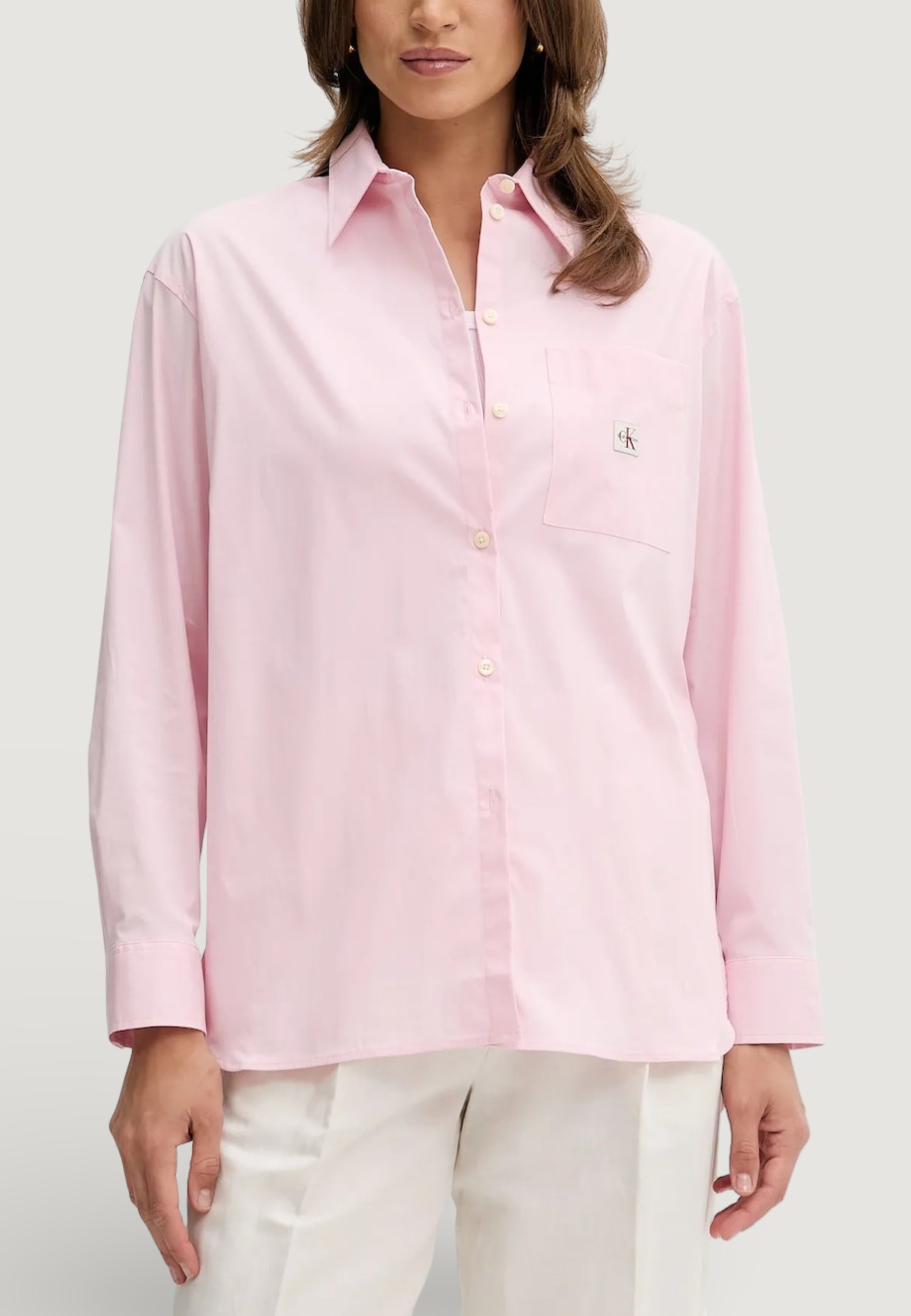 Long sleeves shirts Calvin Klein Jeans POPLIN RELAXED SHIRT