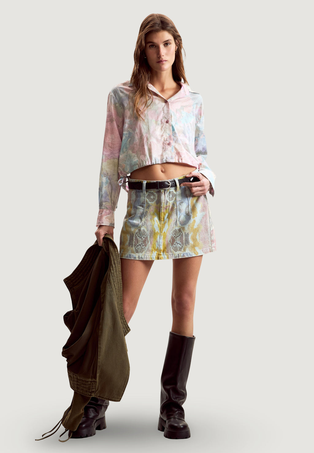 Camicia manica lunga Desigual CAM_FLOWERS_LACRO