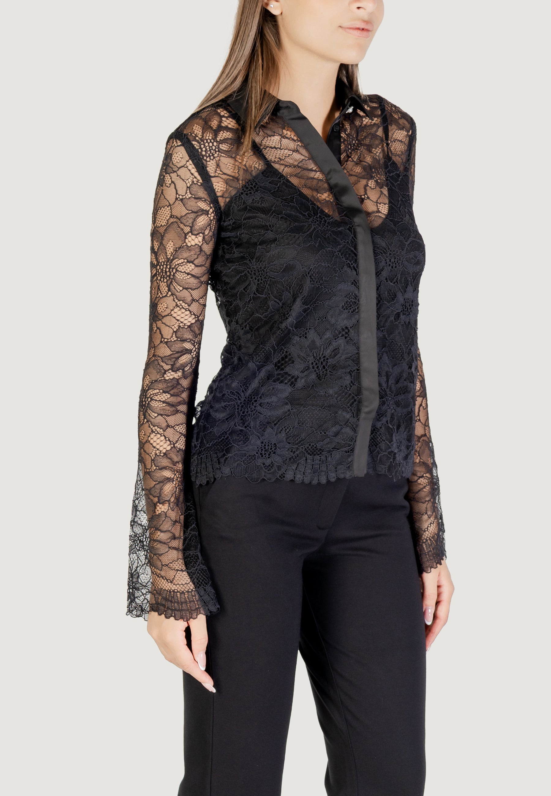Camicia manica lunga Guess LS ANTOINETTE LACE SHIRT