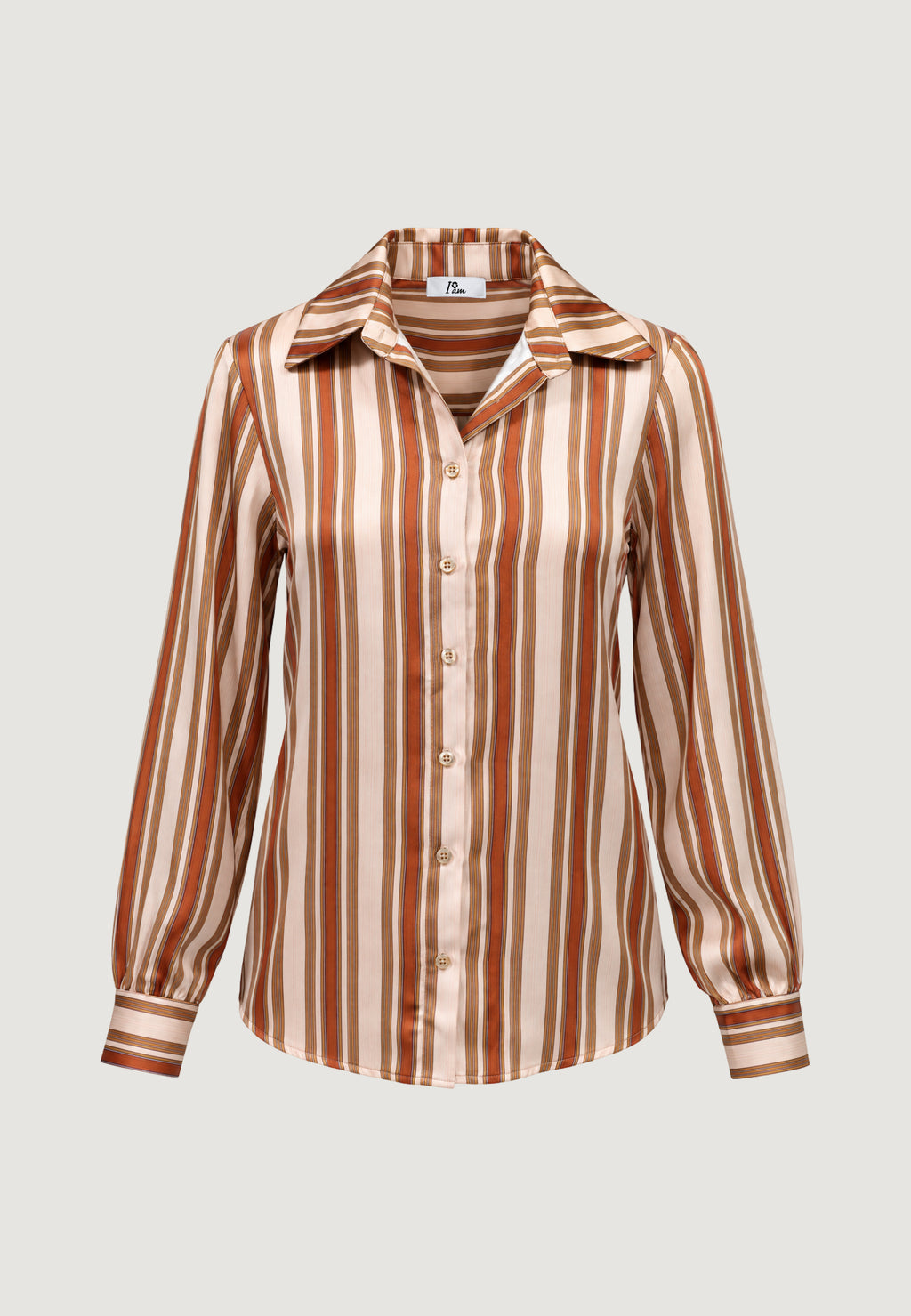 Camicia manica lunga I am MONICA SATIN SHIRT
