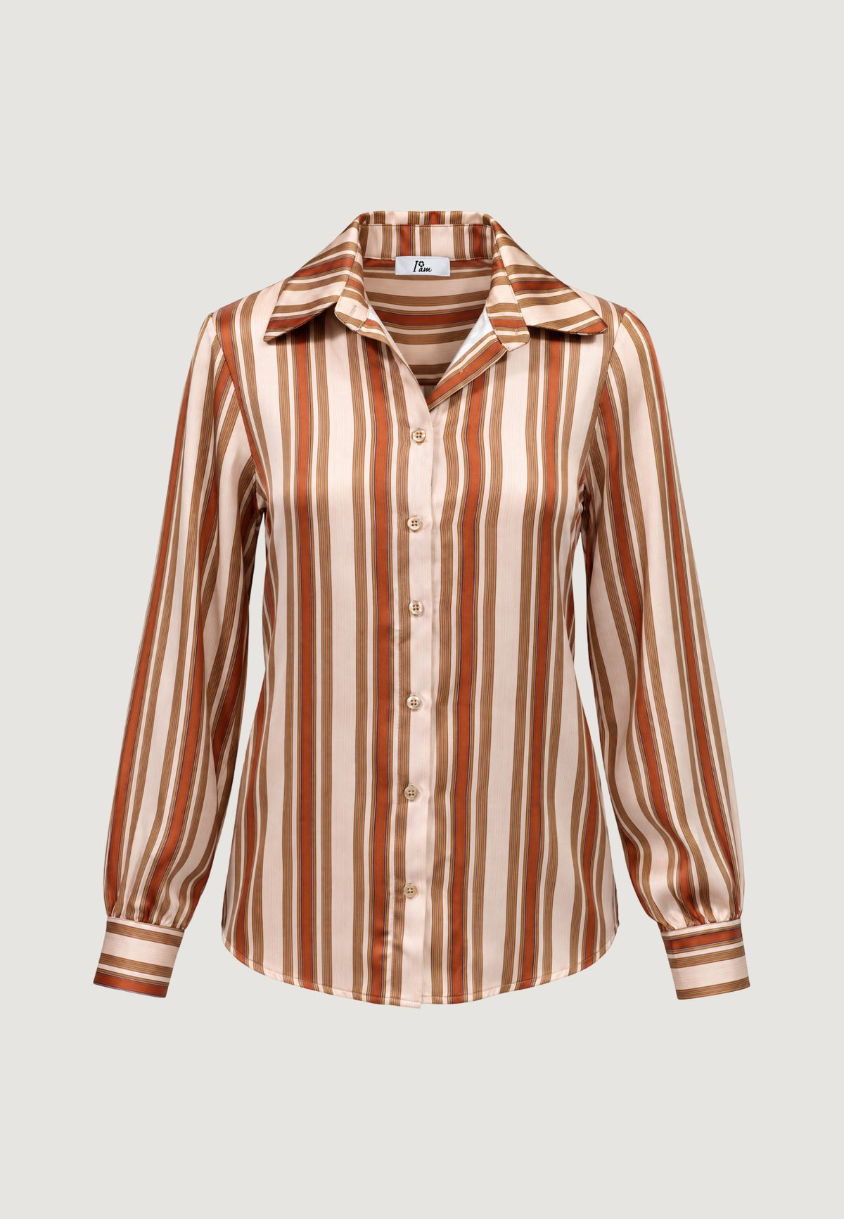 Camicia manica lunga I am MONICA SATIN SHIRT