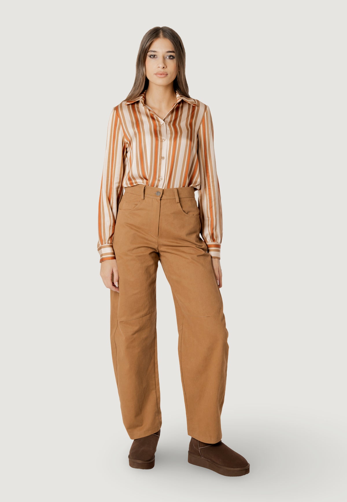 Camicia manica lunga I am MONICA SATIN SHIRT