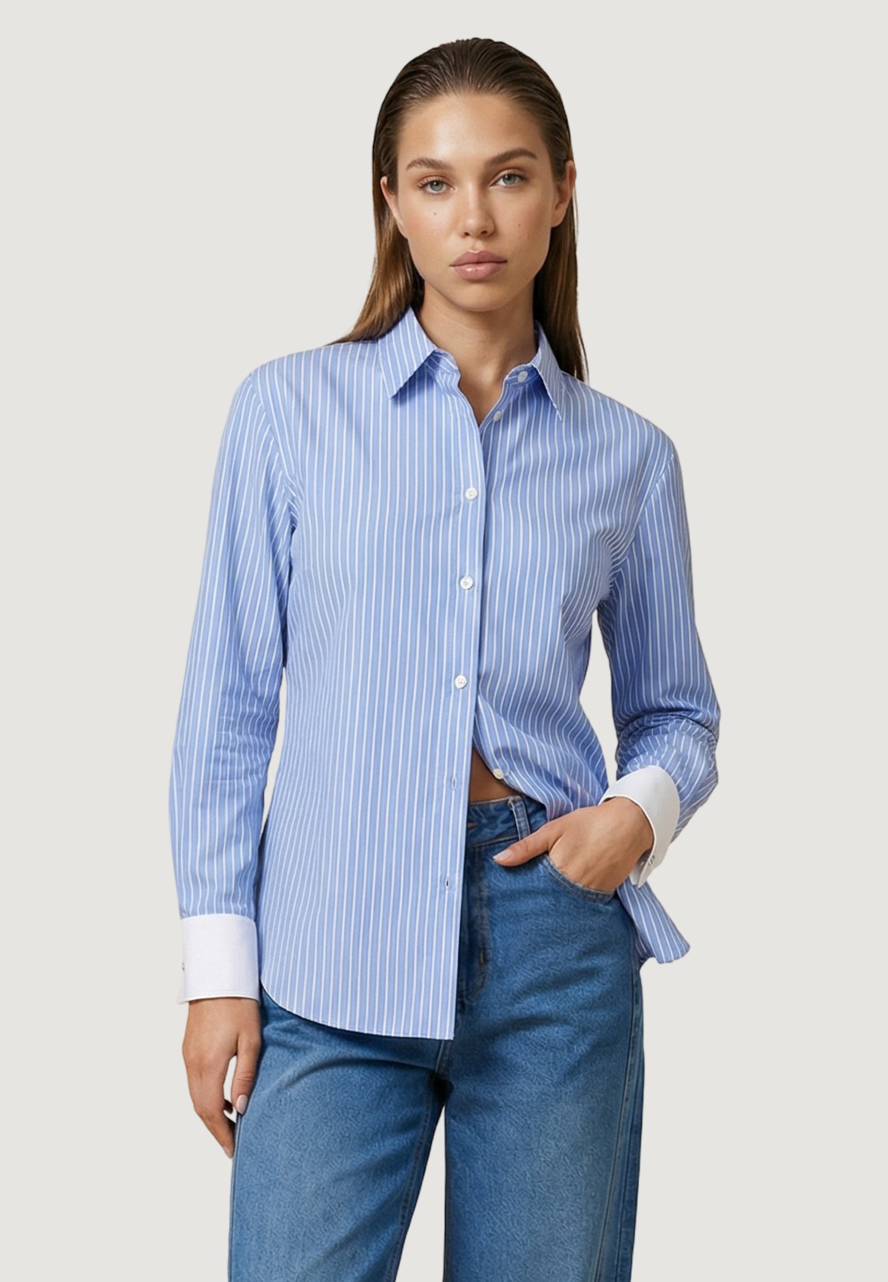 Camicia manica lunga I am Camicia Cotone Righe