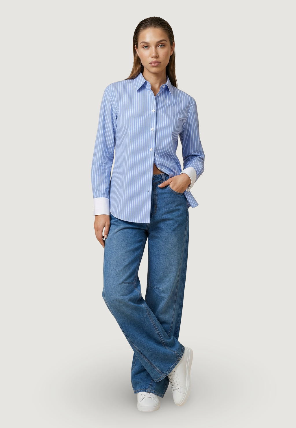 Camicia manica lunga I am Camicia Cotone Righe