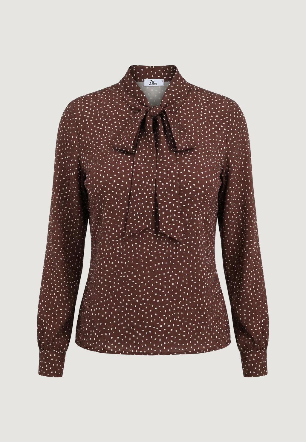Camicia manica lunga I am Blusa Pois Fiocco
