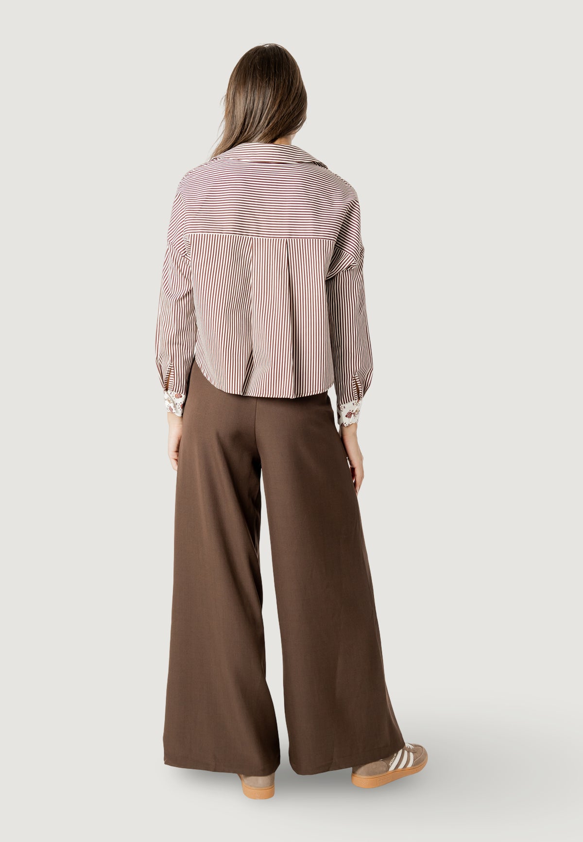 Camicia manica lunga I am alessia dual print crop shirt
