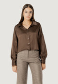Camicia manica lunga I am elisa lace cuff viscose satin shirt