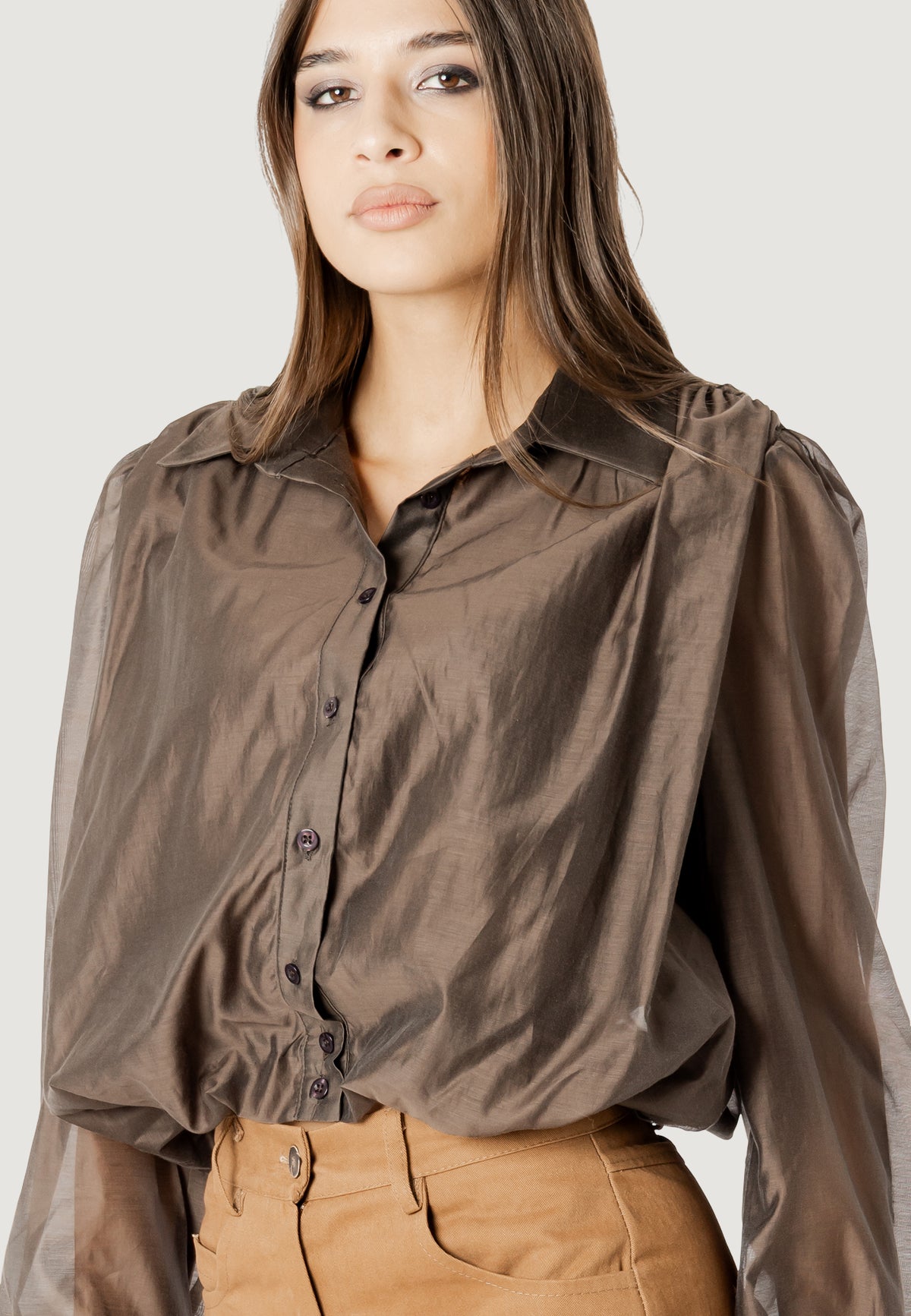 Camicia manica lunga I am SIMONA BALLON VOILE SHIRT