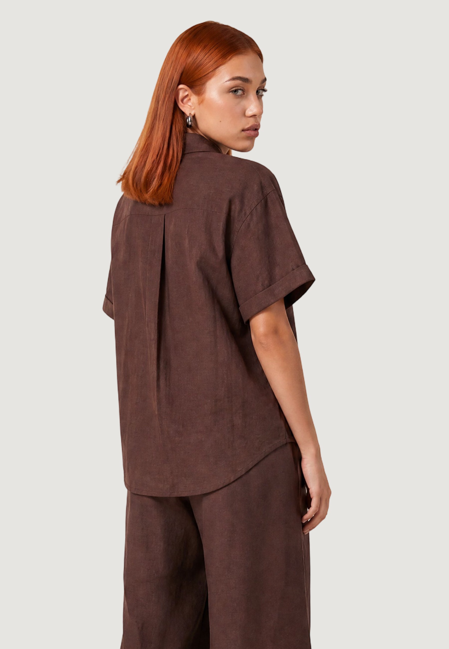 Camicia manica lunga I am Camicia Lino Maniche Ampie