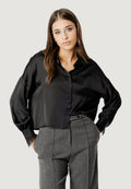 Camicia manica lunga I am elisa lace cuff viscose satin shirt