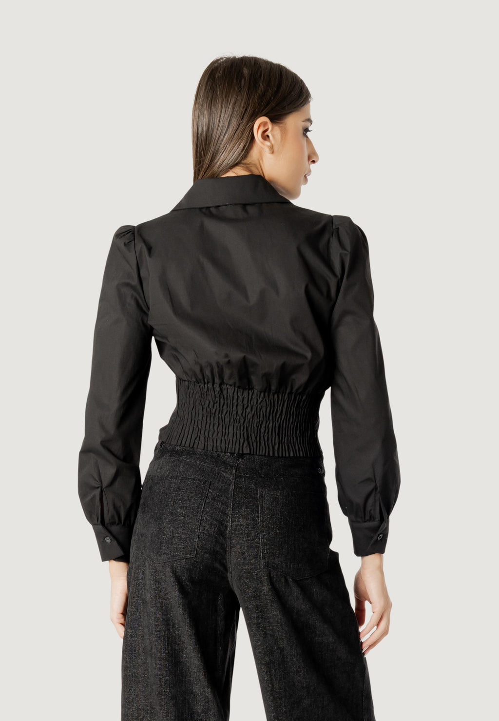 Camicia manica lunga I am Rita bow jewel shirt