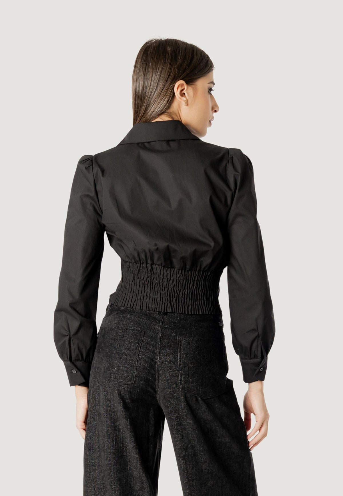 Camicia manica lunga I am Rita bow jewel shirt