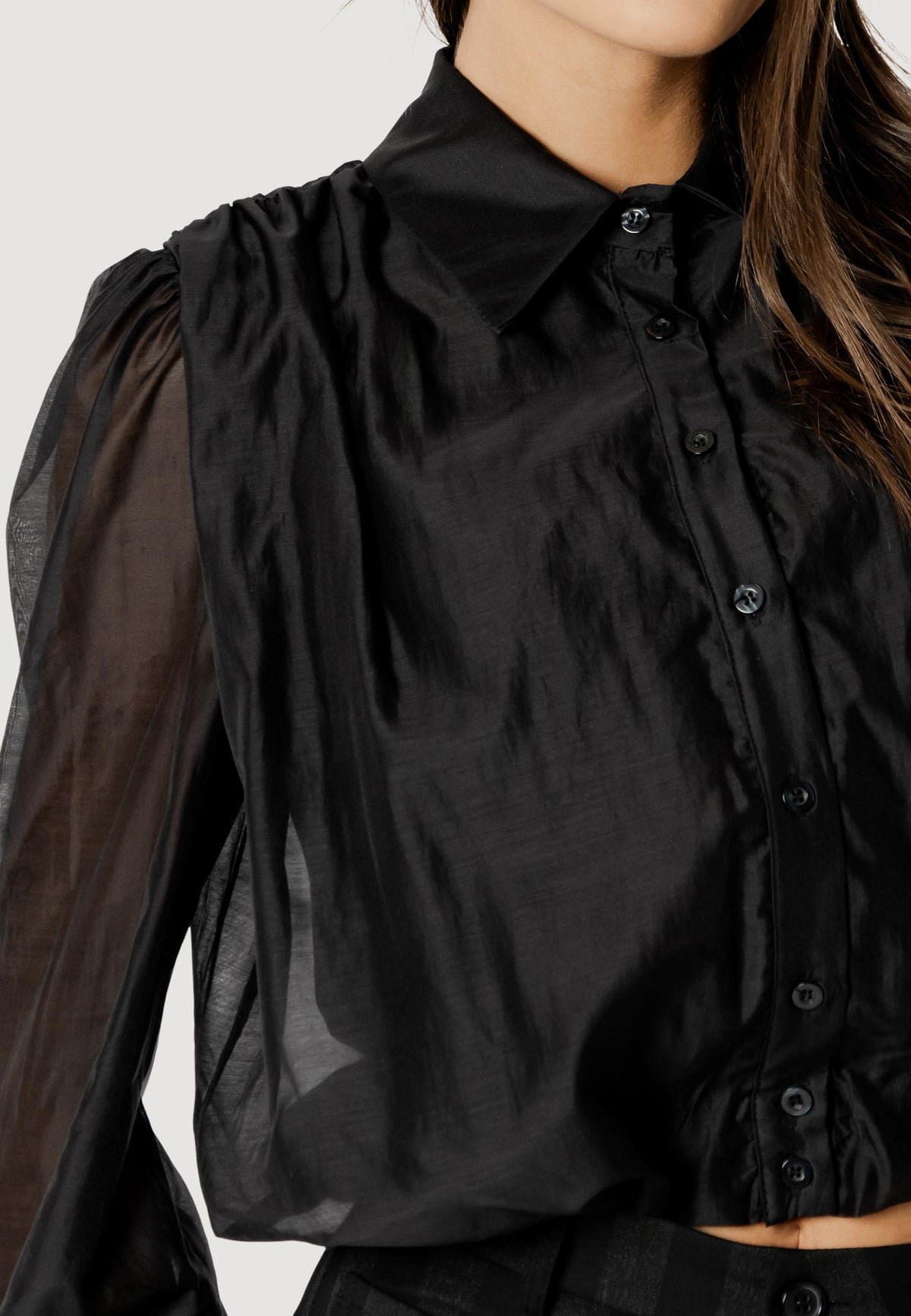 Camicia manica lunga I am SIMONA BALLON VOILE SHIRT