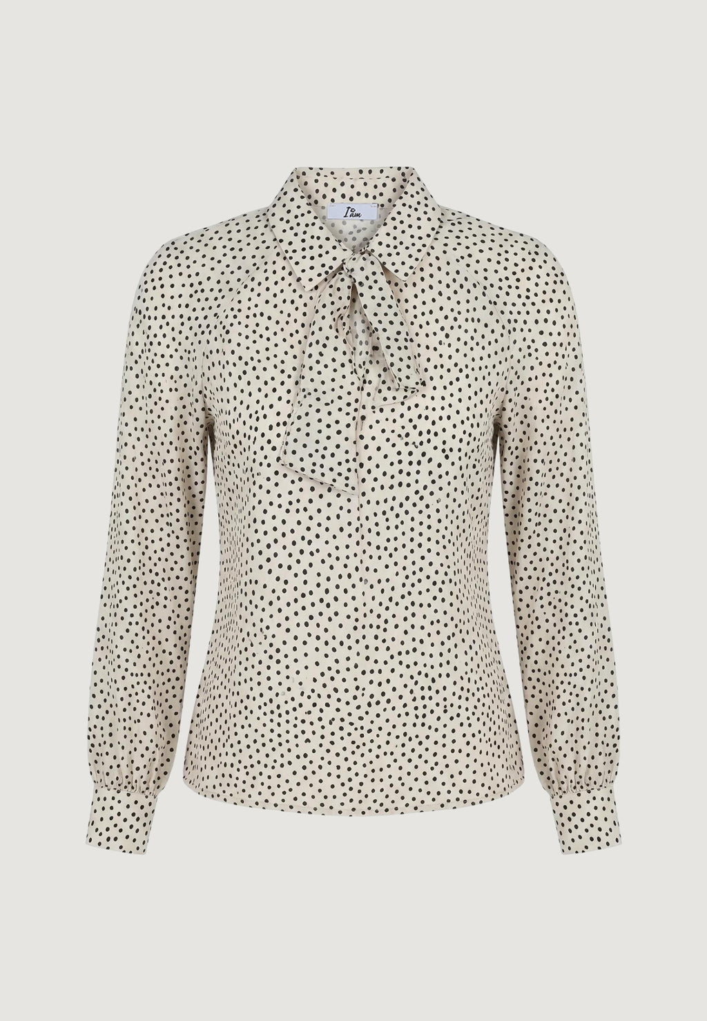 Camicia manica lunga I am Blusa Pois Fiocco