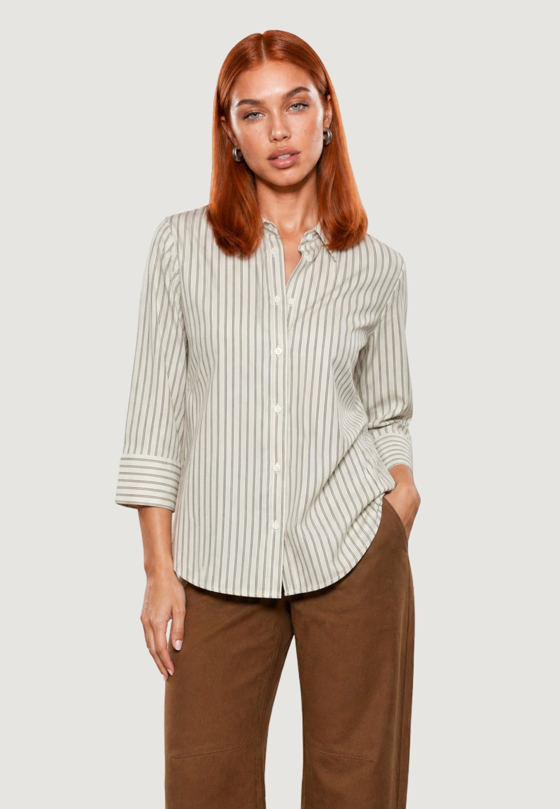 Camicia manica lunga I am Camicia Cotone Righe