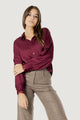 Camicia manica lunga I am elisa lace cuff viscose satin shirt
