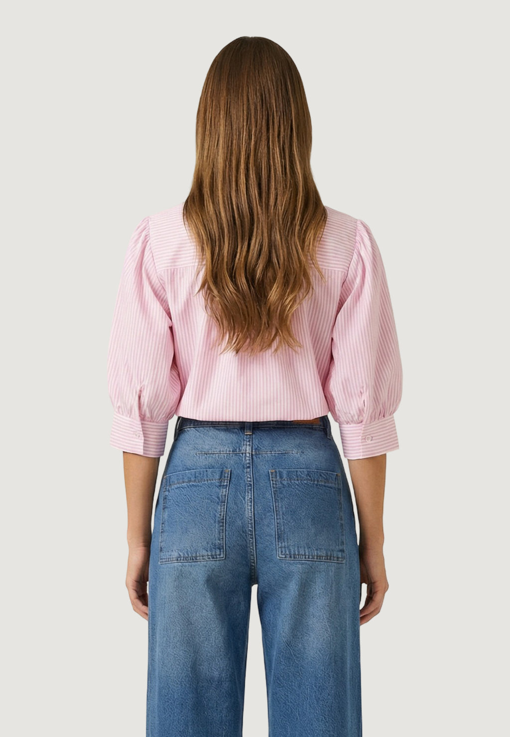 Camicia manica lunga I am Camicia Cotone Maniche Balloon