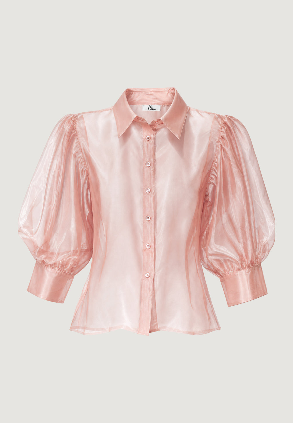 Camicia manica lunga I am Camicia Cotone Maniche Balloon