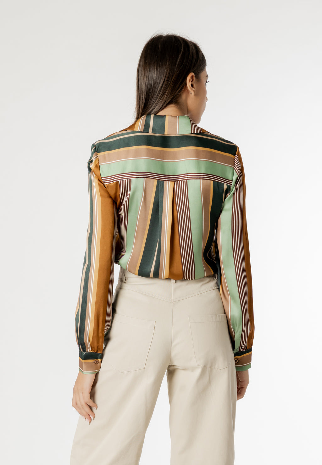 Camicia manica lunga I am MONICA SATIN SHIRT