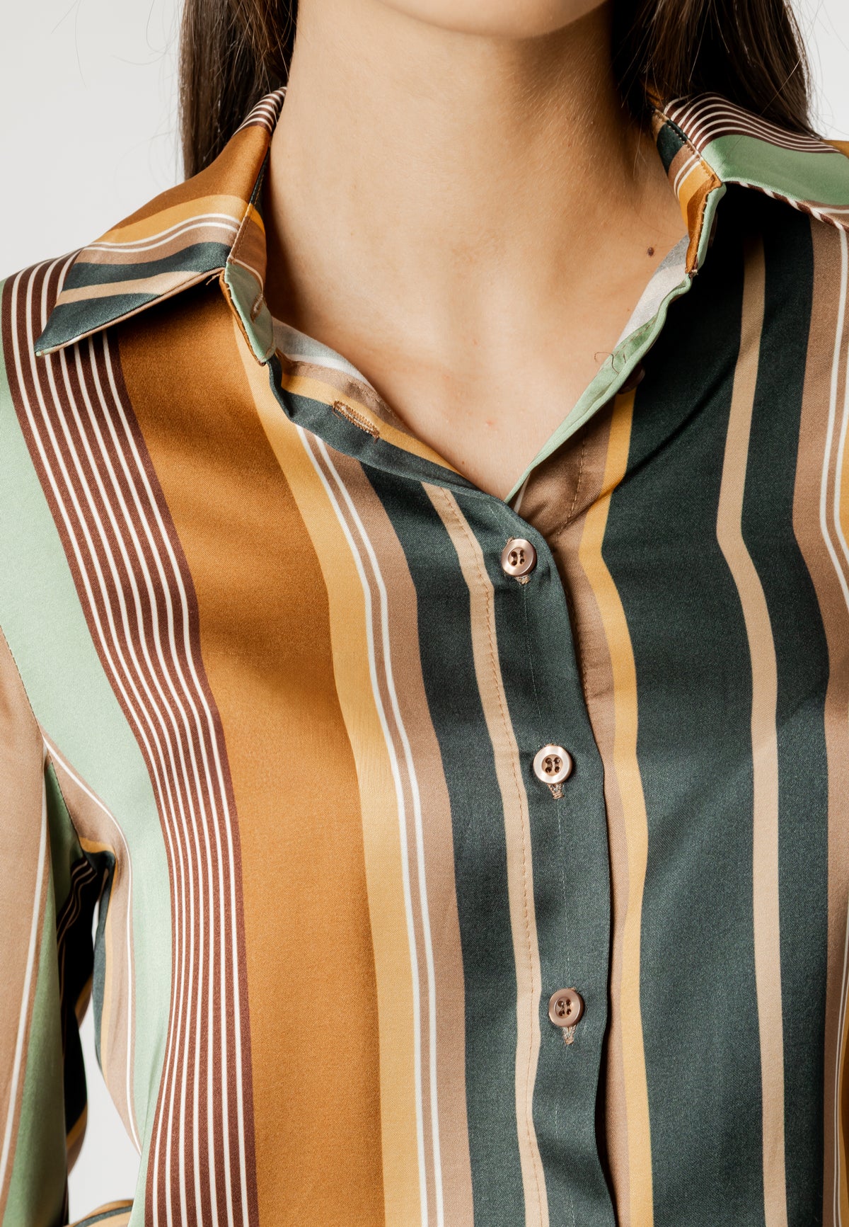 Camicia manica lunga I am MONICA SATIN SHIRT