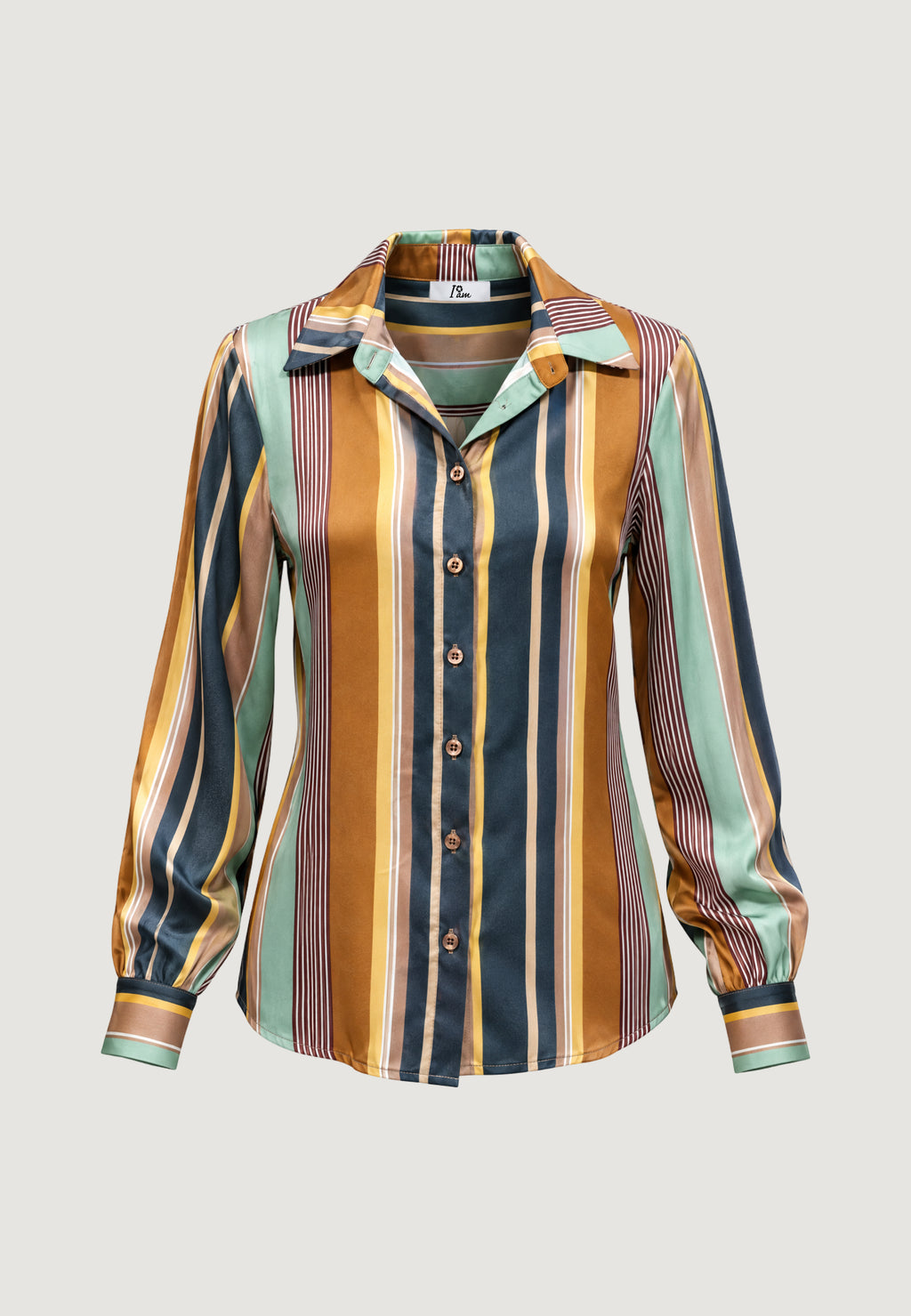 Camicia manica lunga I am MONICA SATIN SHIRT