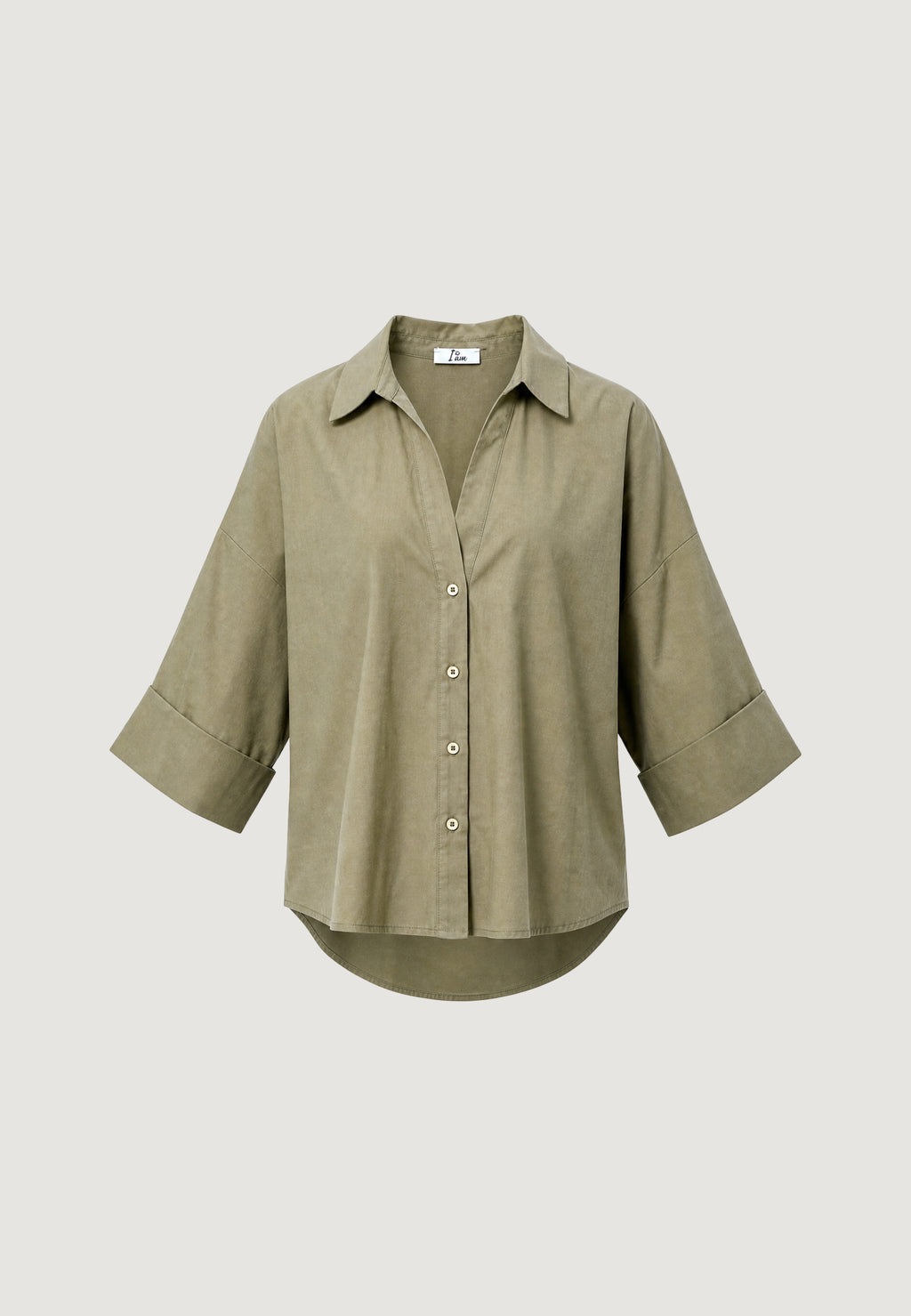 Camicia manica lunga I am Camicia Lino Maniche Ampie