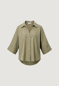 Camicia manica lunga I am Camicia Lino Maniche Ampie