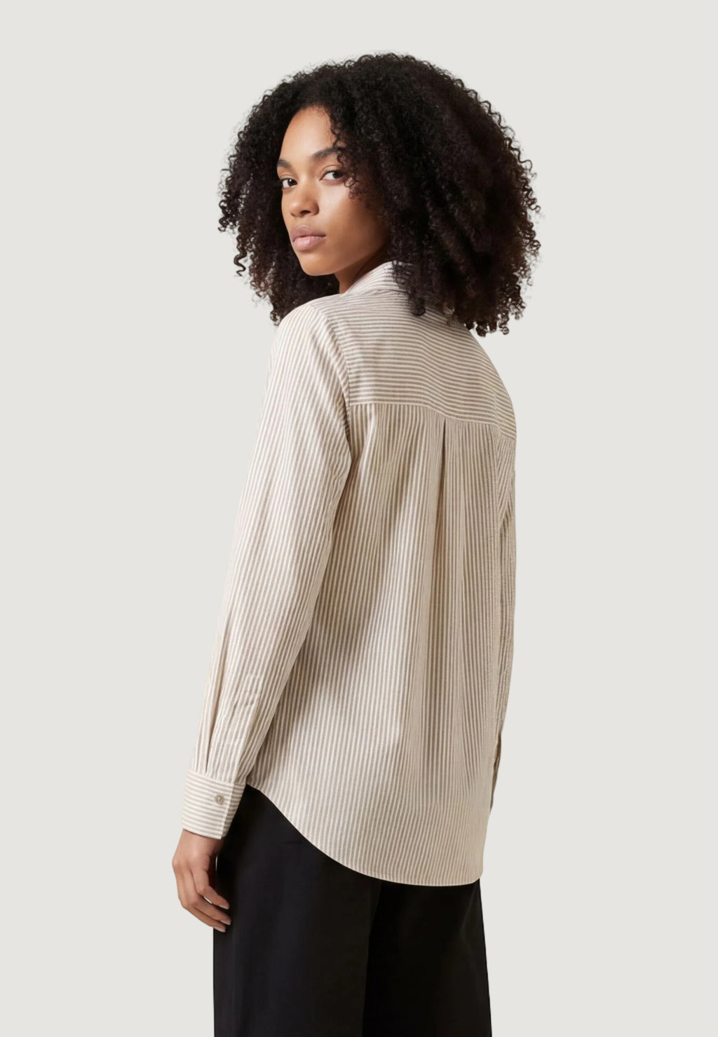 Long sleeves shirts Jacqueline de Yong JDYSOHO L/S LOOSE STRIPED SHIRT WVN