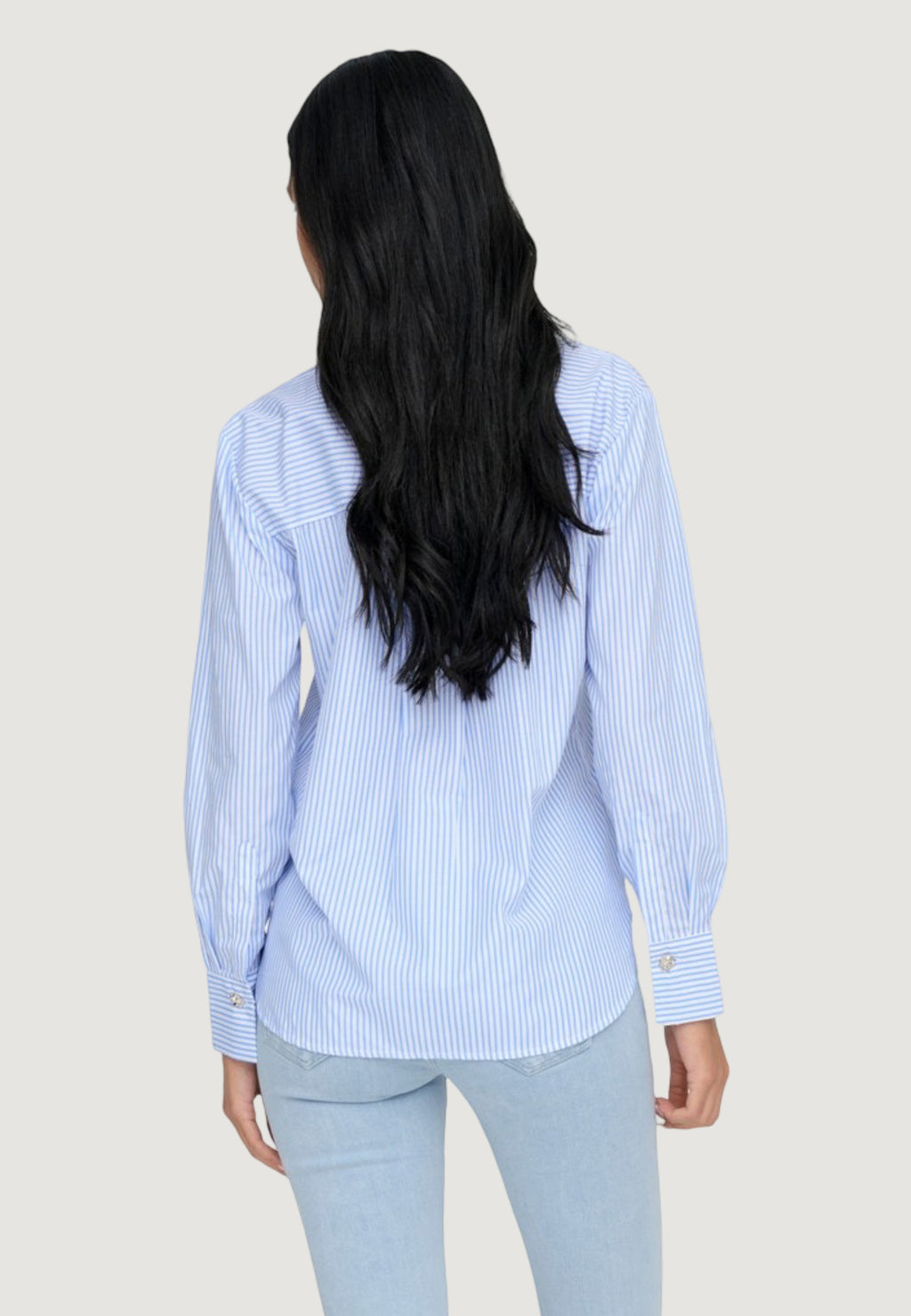 Long sleeves shirts Jacqueline de Yong JDYSOHO L/S LOOSE STRIPED SHIRT WVN
