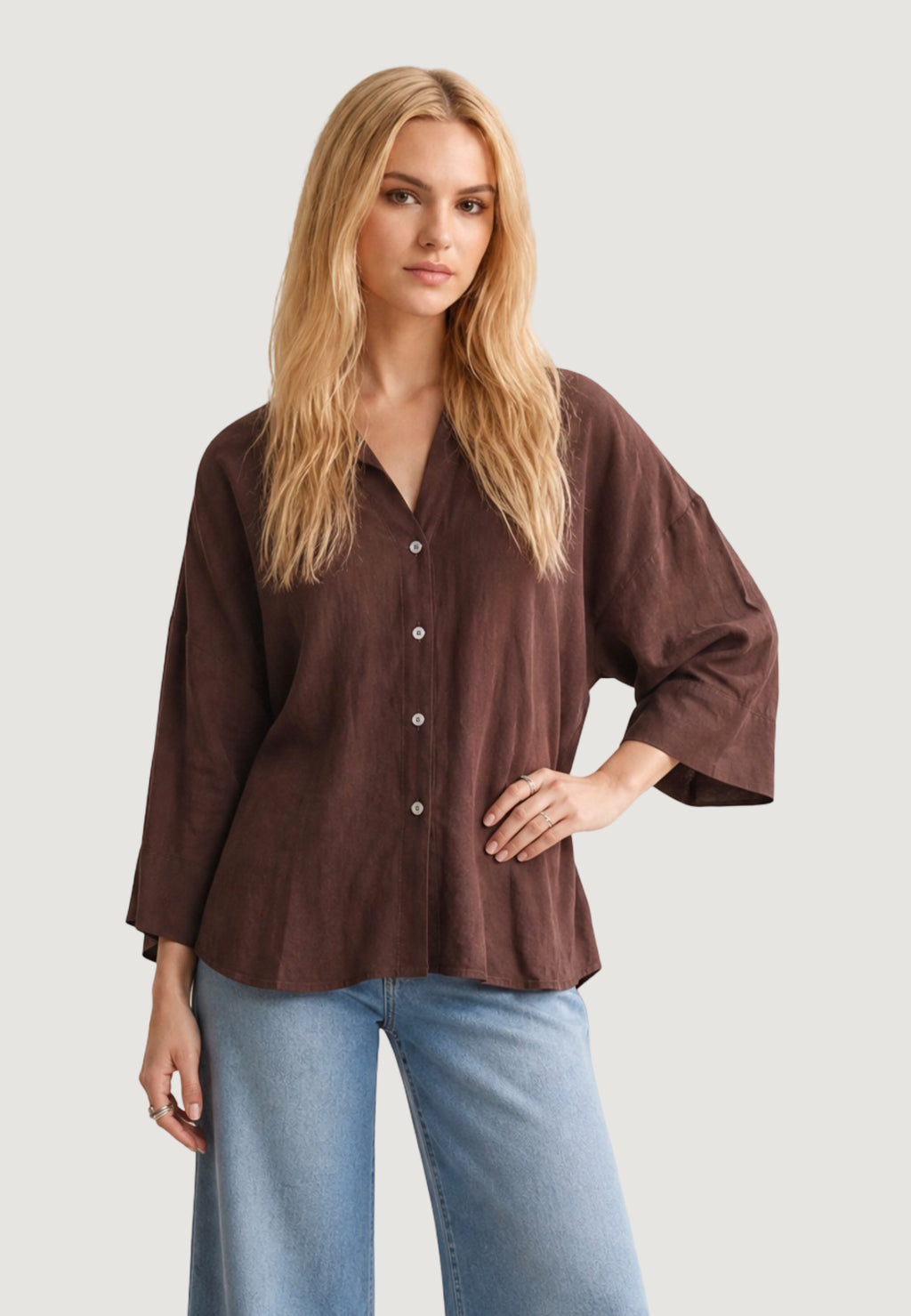 Camicia manica lunga Jacqueline de Yong Jdylaurel Life 7/8 Shirt Wvn