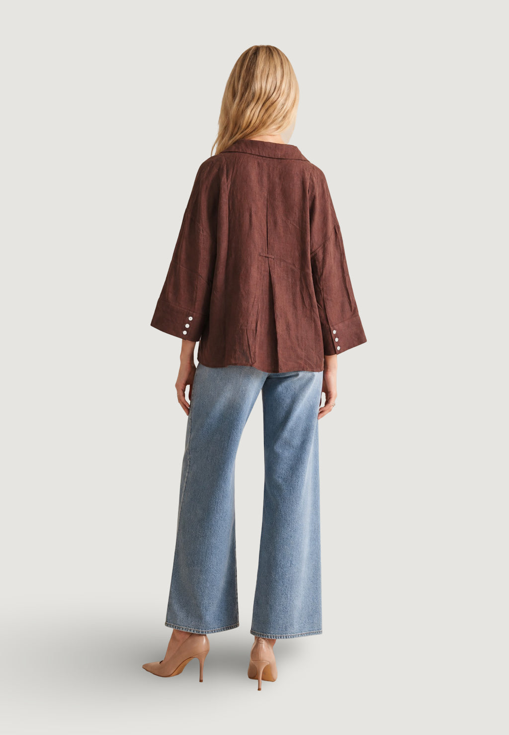 Camicia manica lunga Jacqueline de Yong Jdylaurel Life 7/8 Shirt Wvn