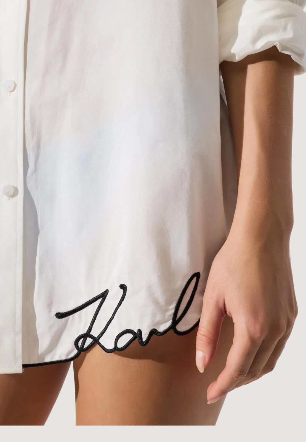 Long sleeves shirts Karl Lagerfeld Jeans OVERSIZED BEACHSHIRT