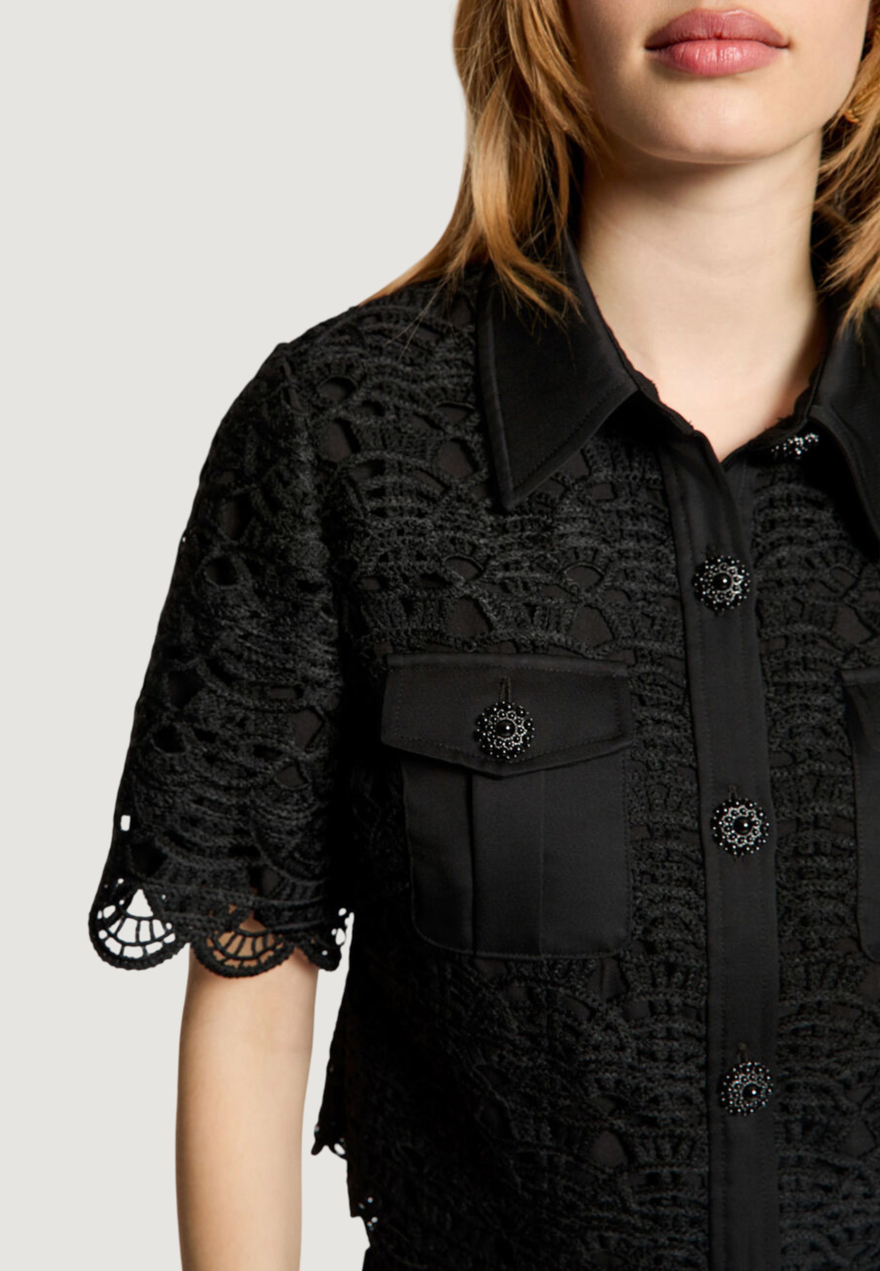 Short sleeves shirts Morgan De Toi 251-CREMA