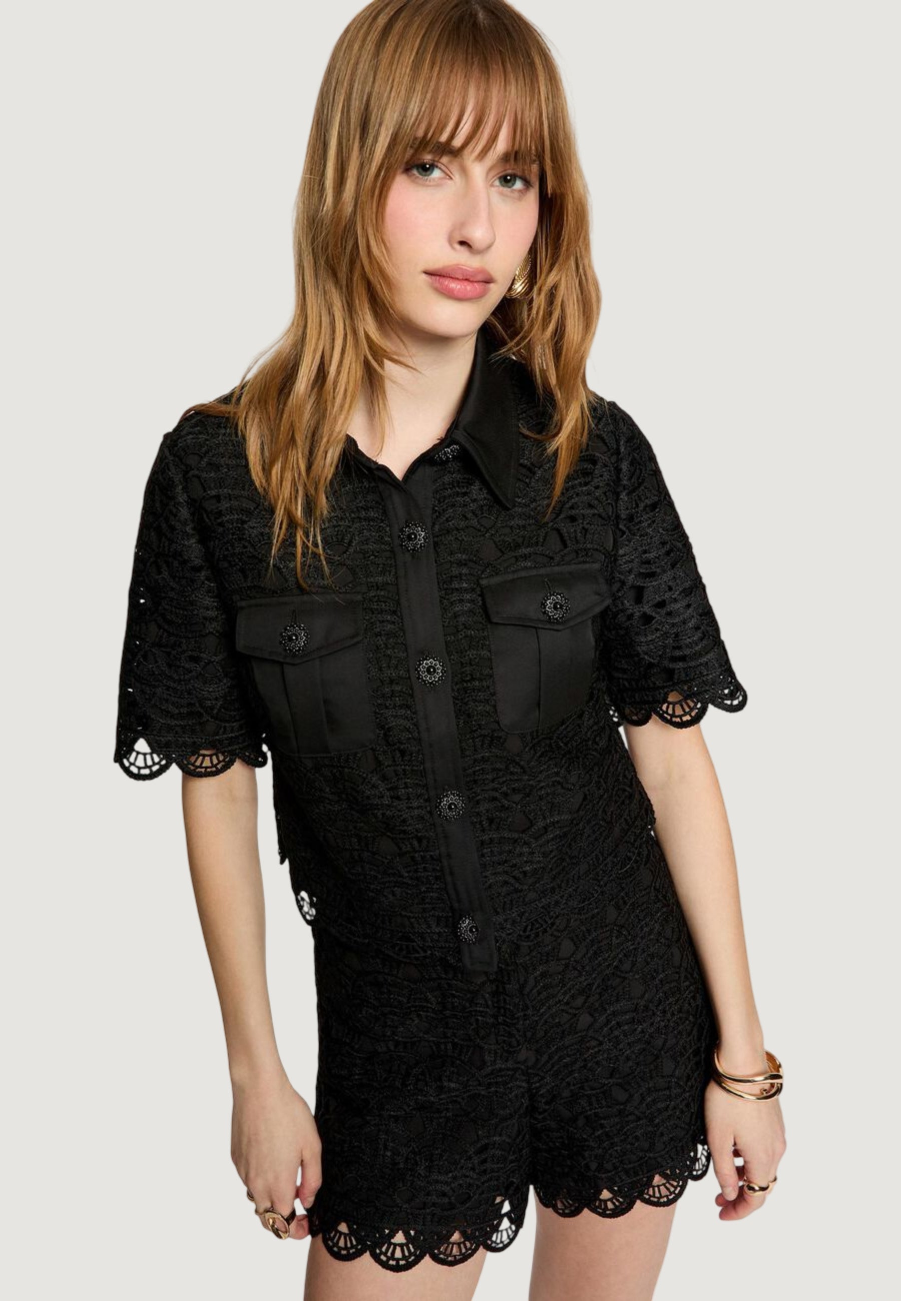 Short sleeves shirts Morgan De Toi 251-CREMA