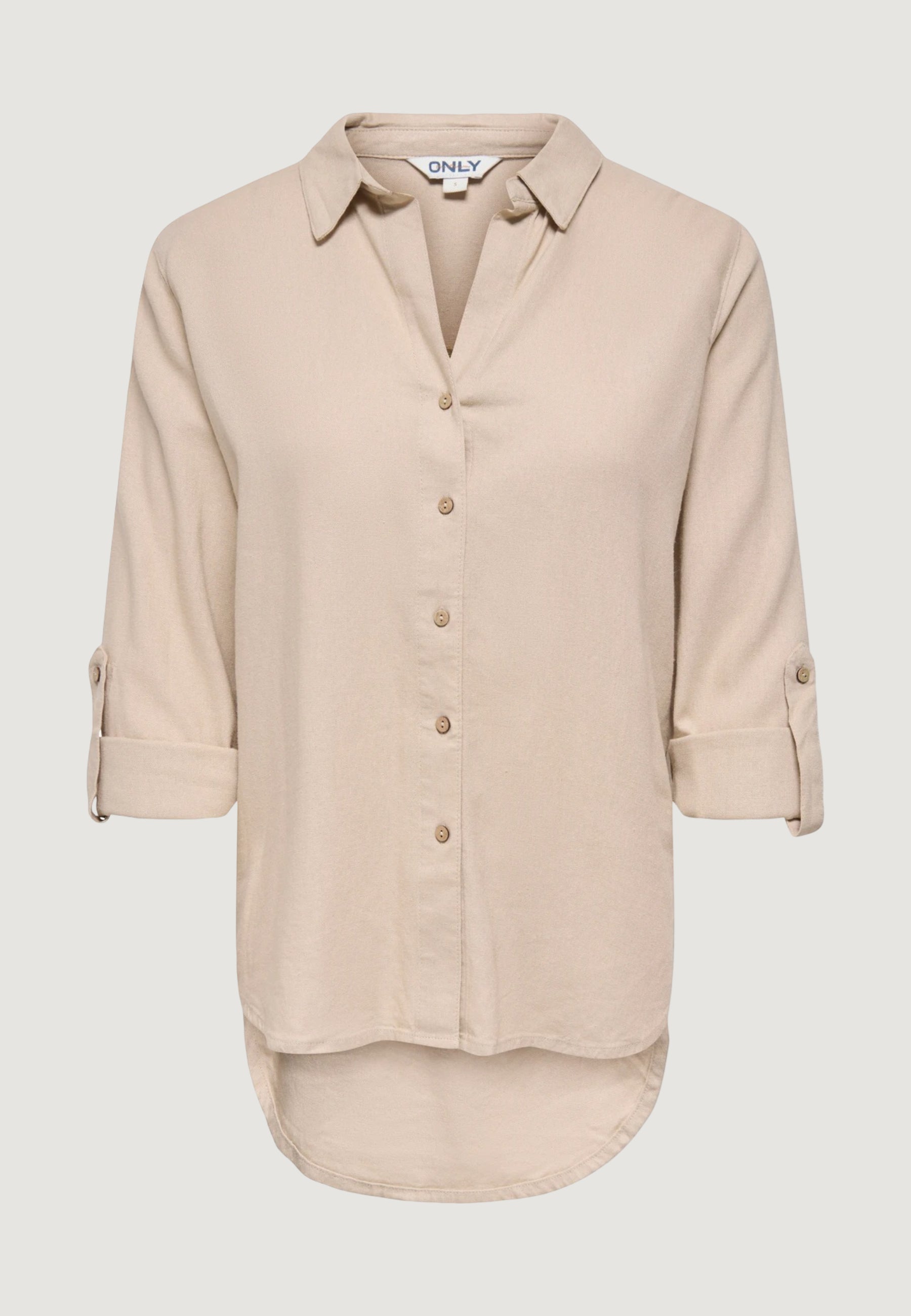 Camicia manica lunga Only Onlgoa 3/4 Strap Linen Bl Shirt Cc Pnt