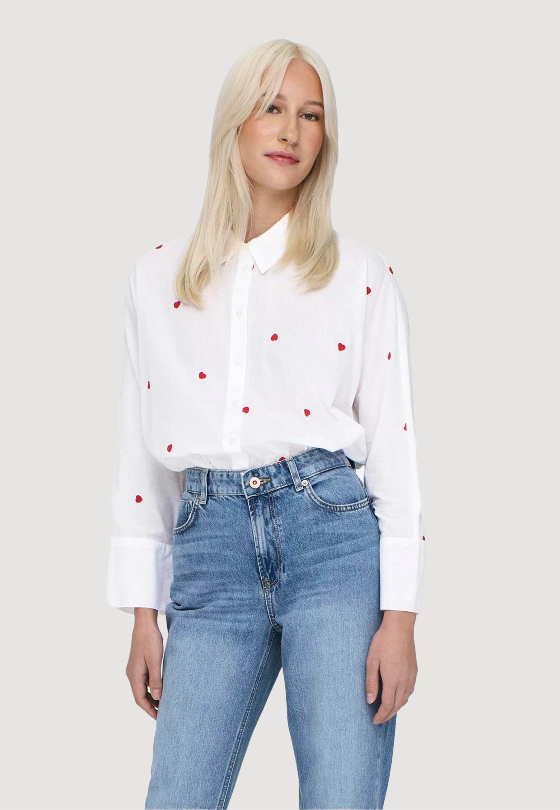 Camicia manica lunga Only Onlnew Lina Grace Ls Emb Noos Wvn