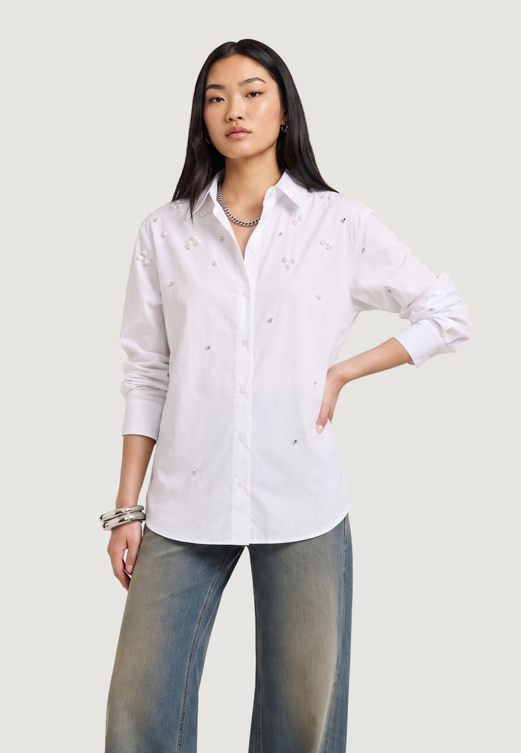 Camicia manica lunga Only ONLSARINA LORIS L/S EMB SHIRT WVN