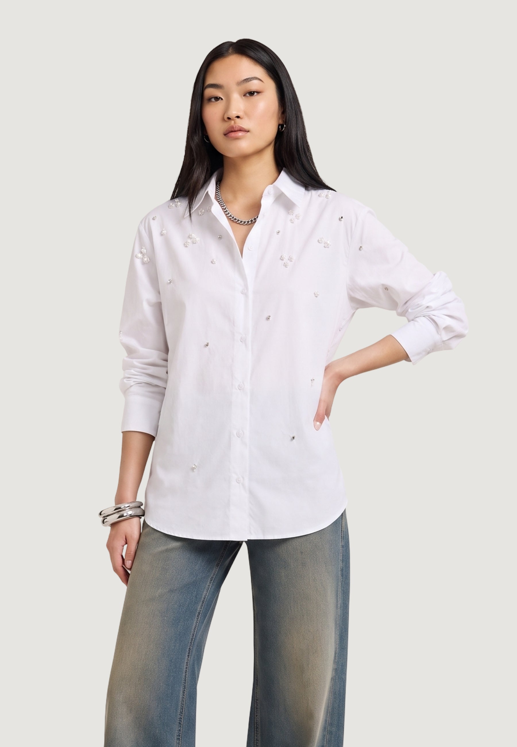 Camicia manica lunga Only ONLSARINA LORIS L/S EMB SHIRT WVN