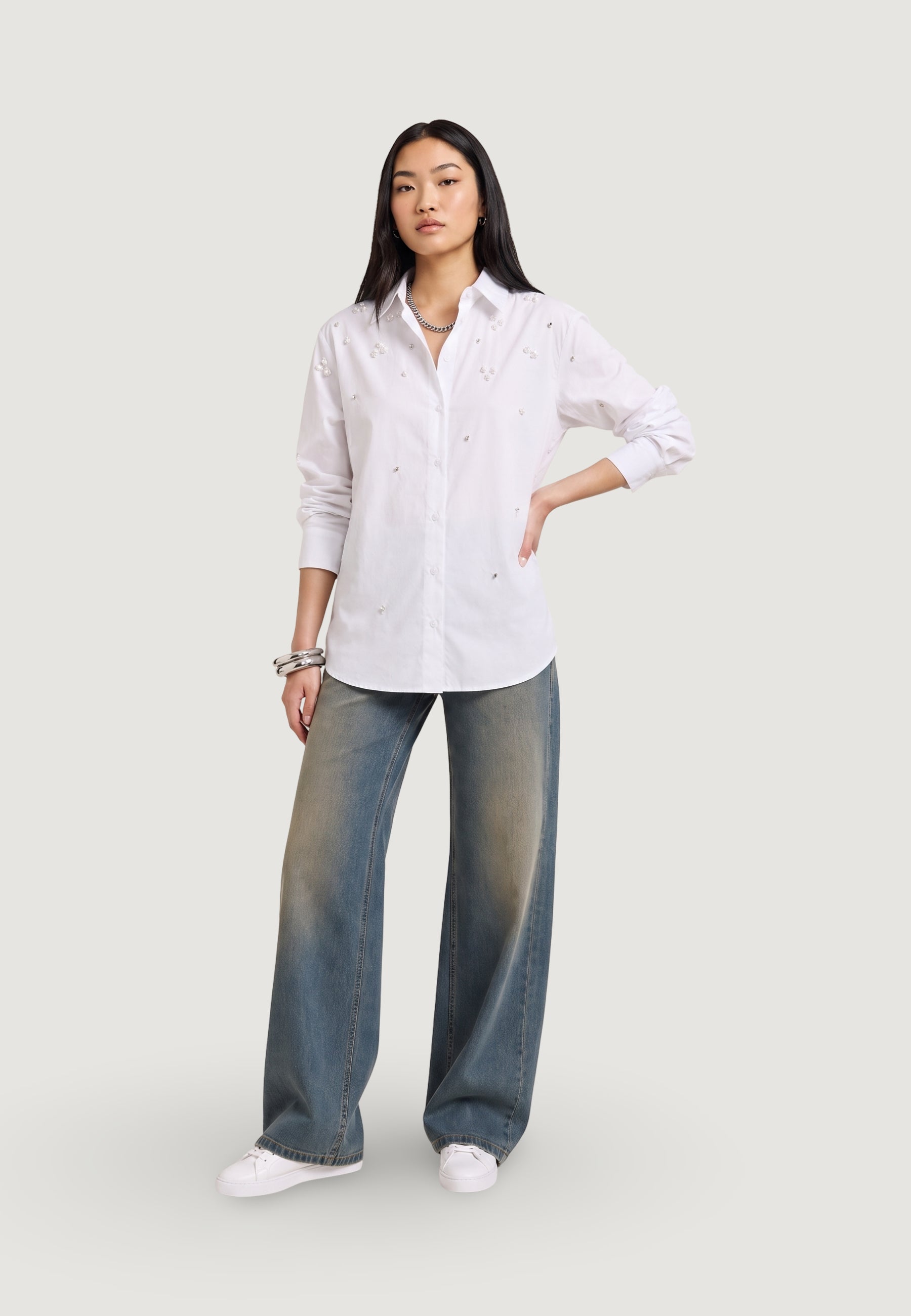 Camicia manica lunga Only ONLSARINA LORIS L/S EMB SHIRT WVN