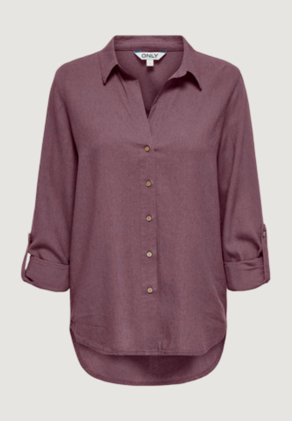 Camicia manica lunga Only Onlgoa 3/4 Strap Linen Bl Shirt Cc Pnt