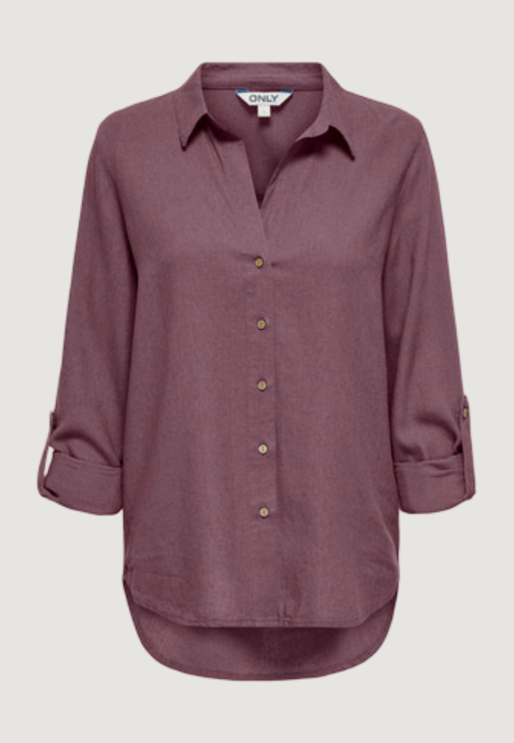Camicia manica lunga Only Onlgoa 3/4 Strap Linen Bl Shirt Cc Pnt