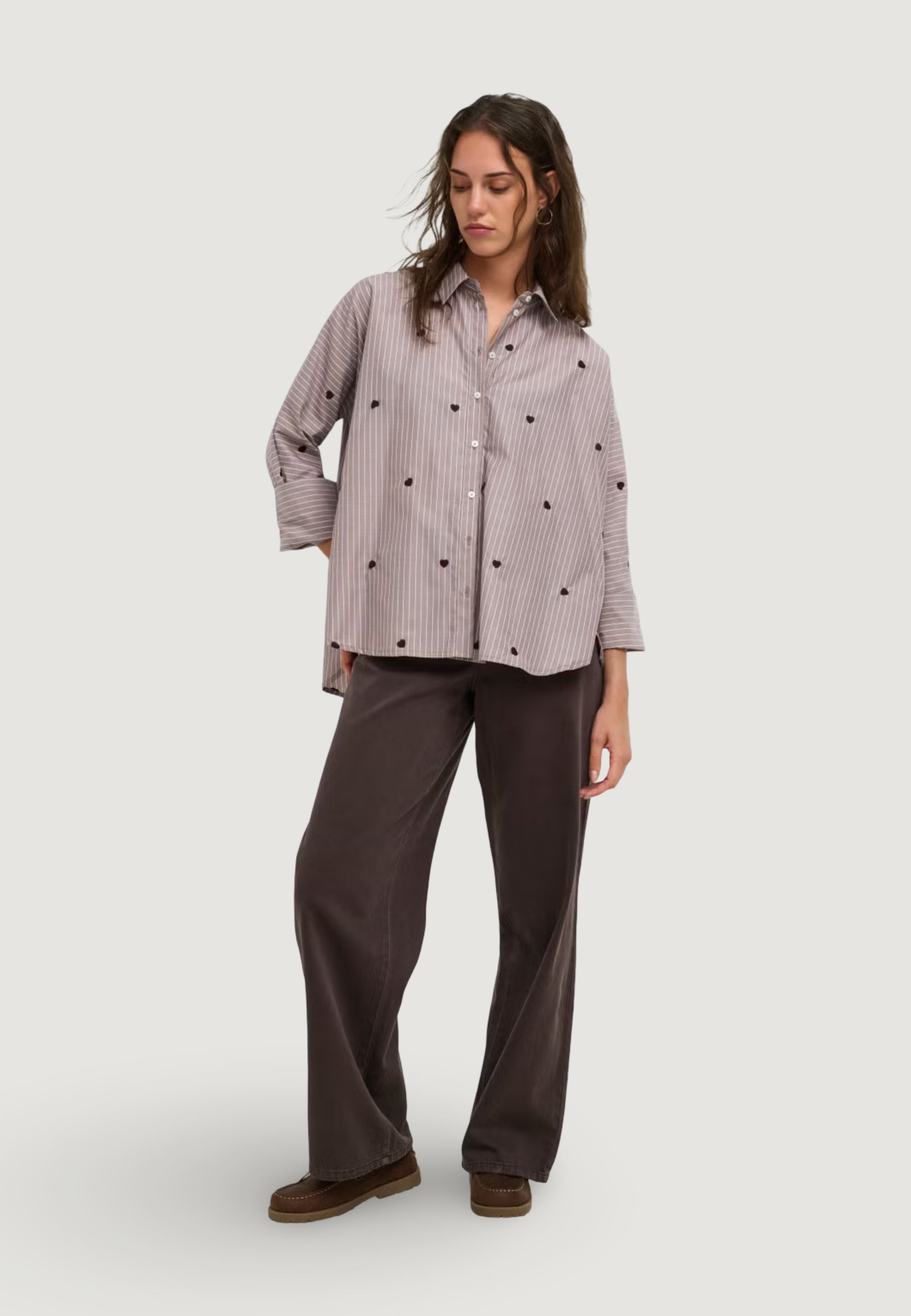 Camicia manica lunga Only NEW LINA GRACE STR EMB SHIRT NOOS WVN