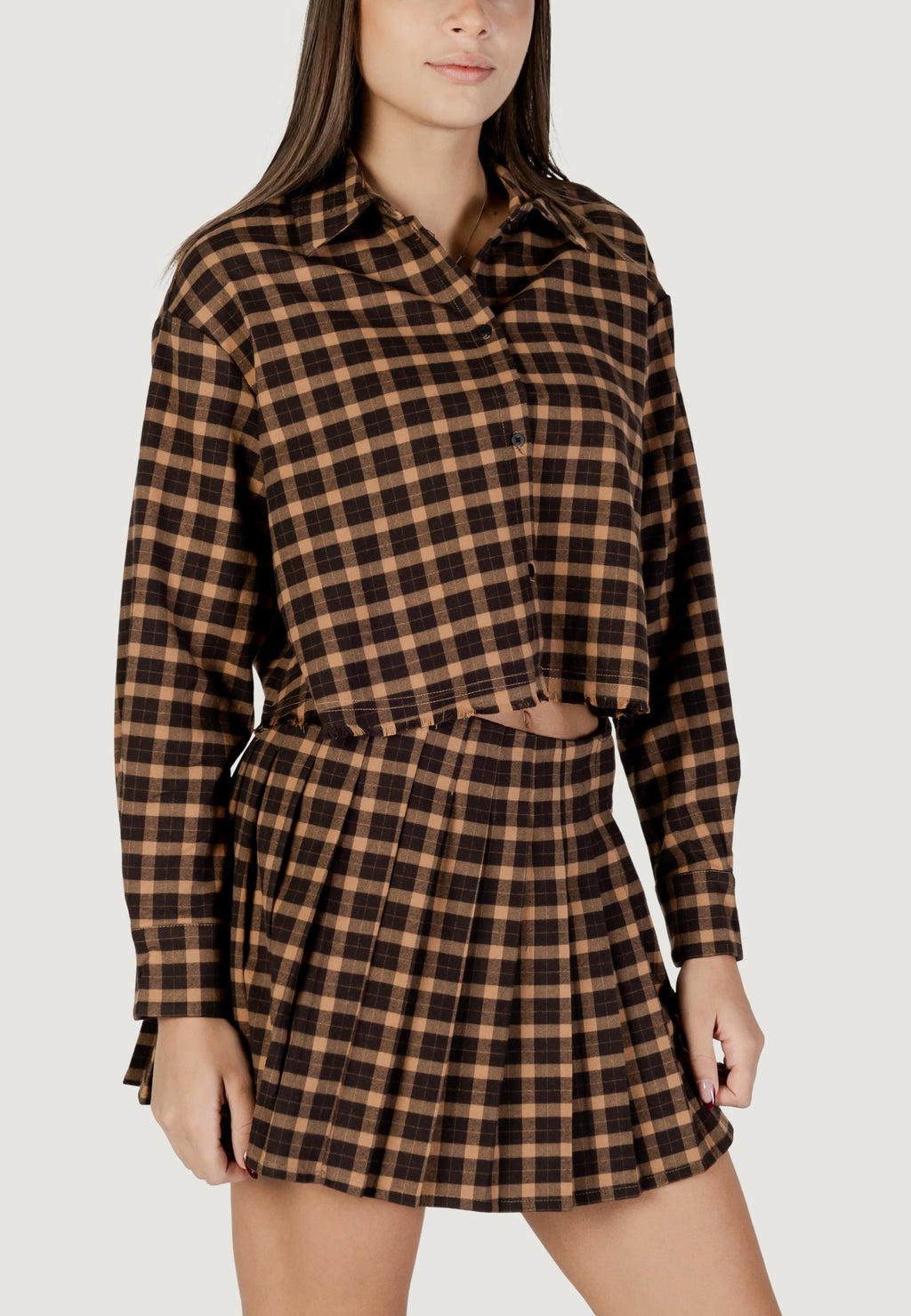 Long sleeves shirts Only Onlcat Life L/S Check Shirt Pnt