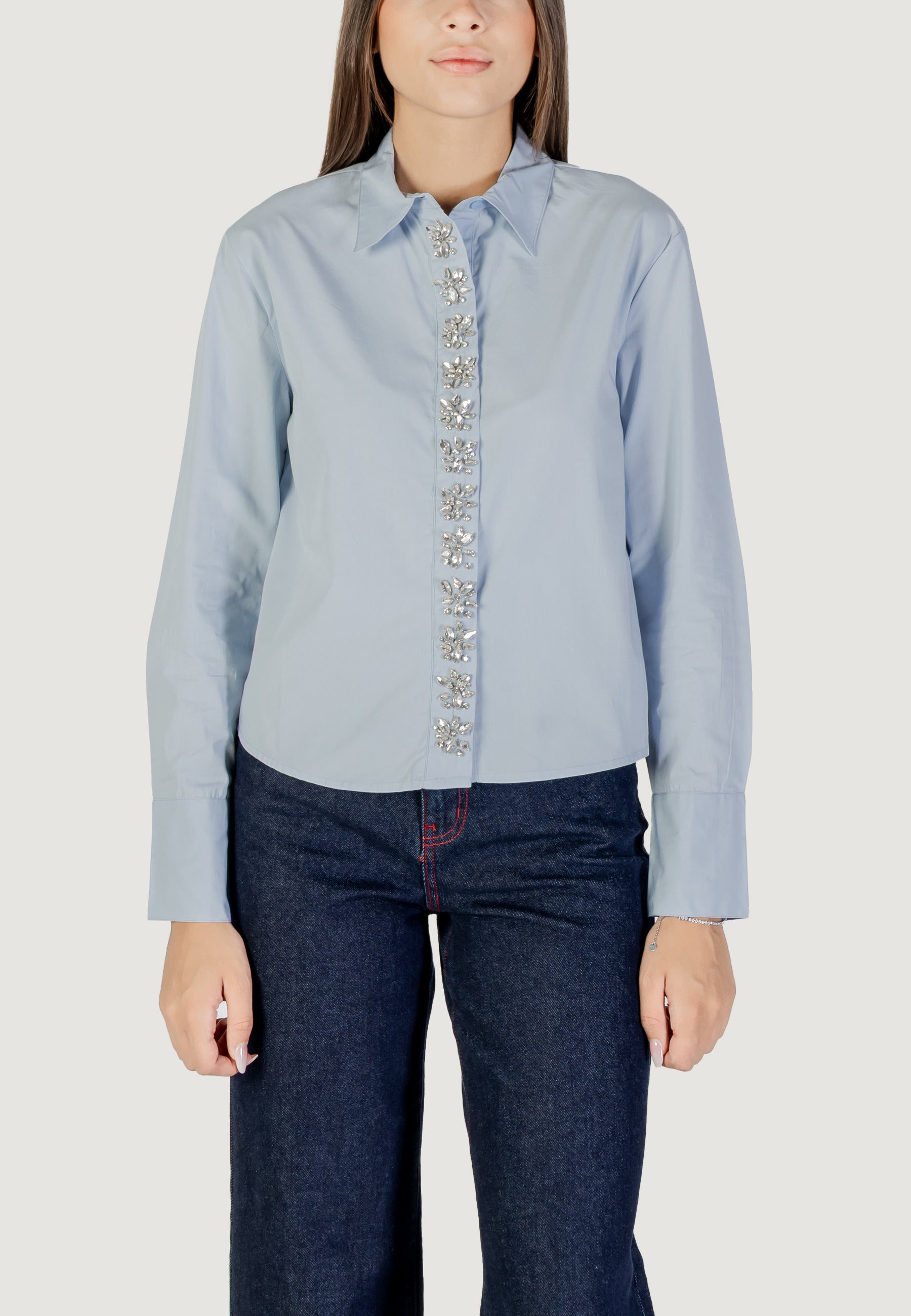 Camicia manica lunga Only Onlcarly Ls Reg Embelis Shirt Wvn