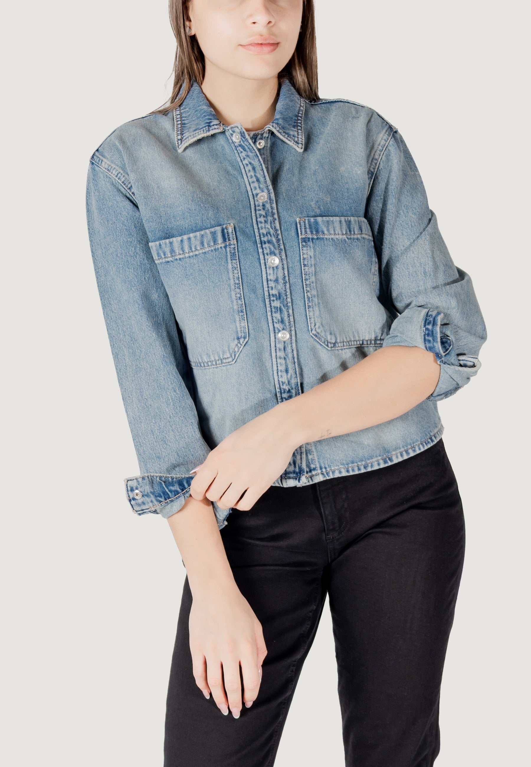 Camicia manica lunga Only ONLCASSIE LS OVS DNM SHIRT DOT