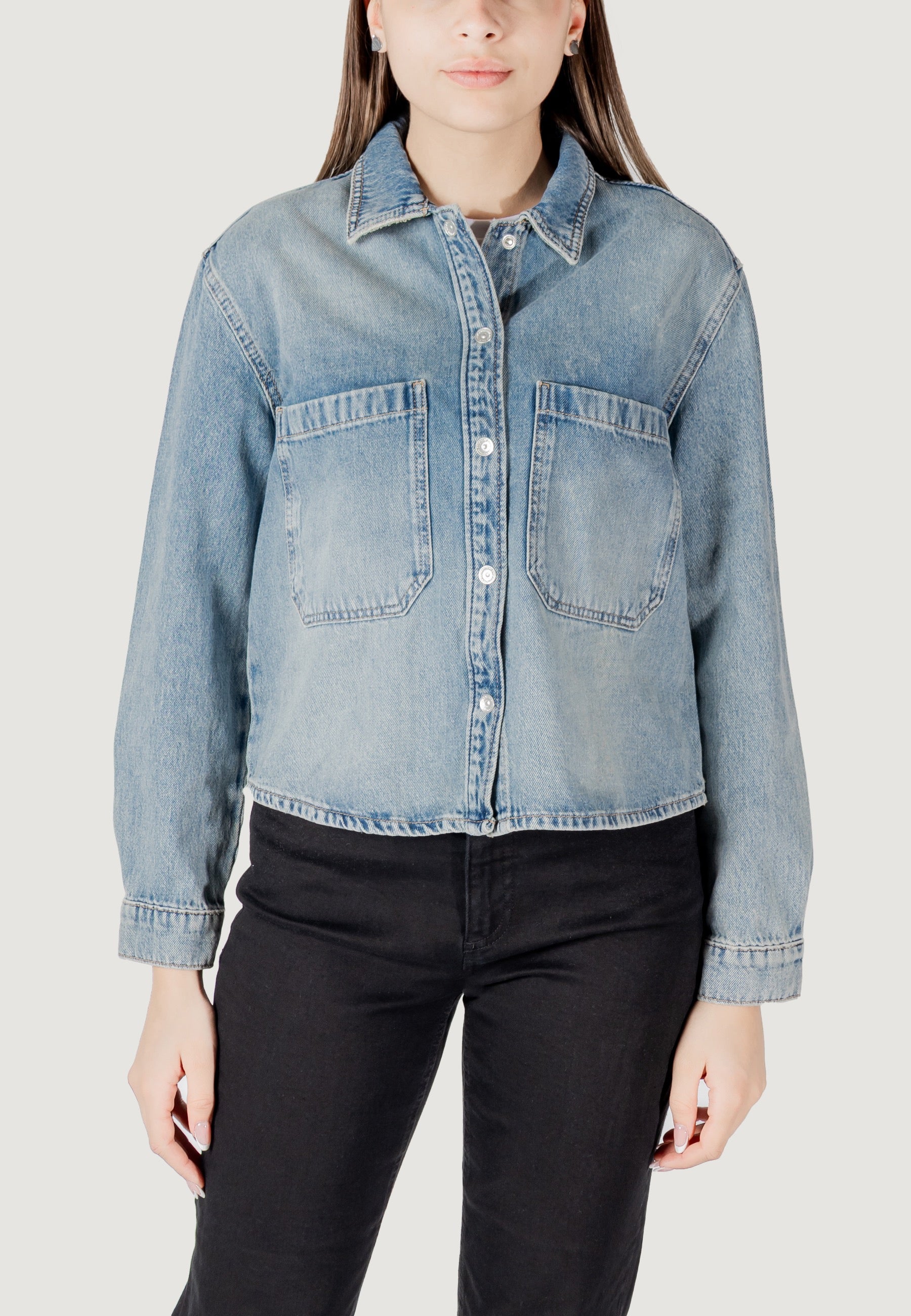 Camicia manica lunga Only ONLCASSIE LS OVS DNM SHIRT DOT